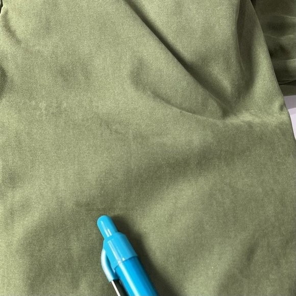 London Fog Green Windbreaker Style Full Zip Jacket Button Overlay Men Size Large - Picture 11 of 16